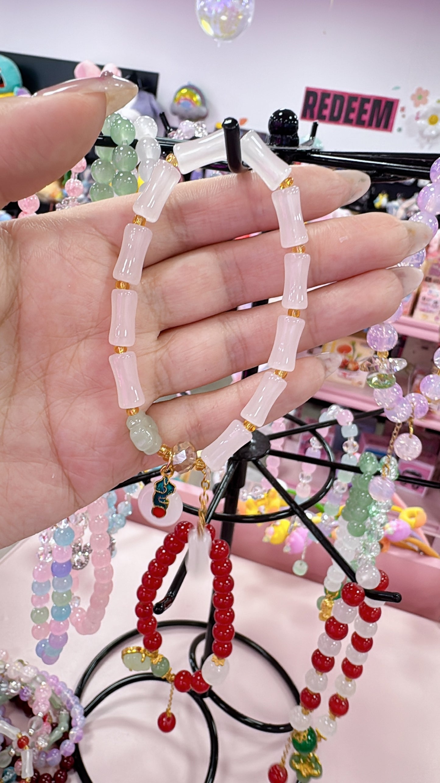 Kawaii Crystal Bead Bracelet