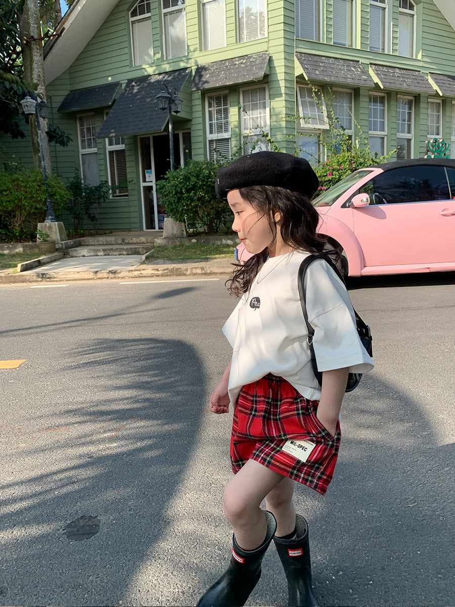 Cherry Checkered Skirt