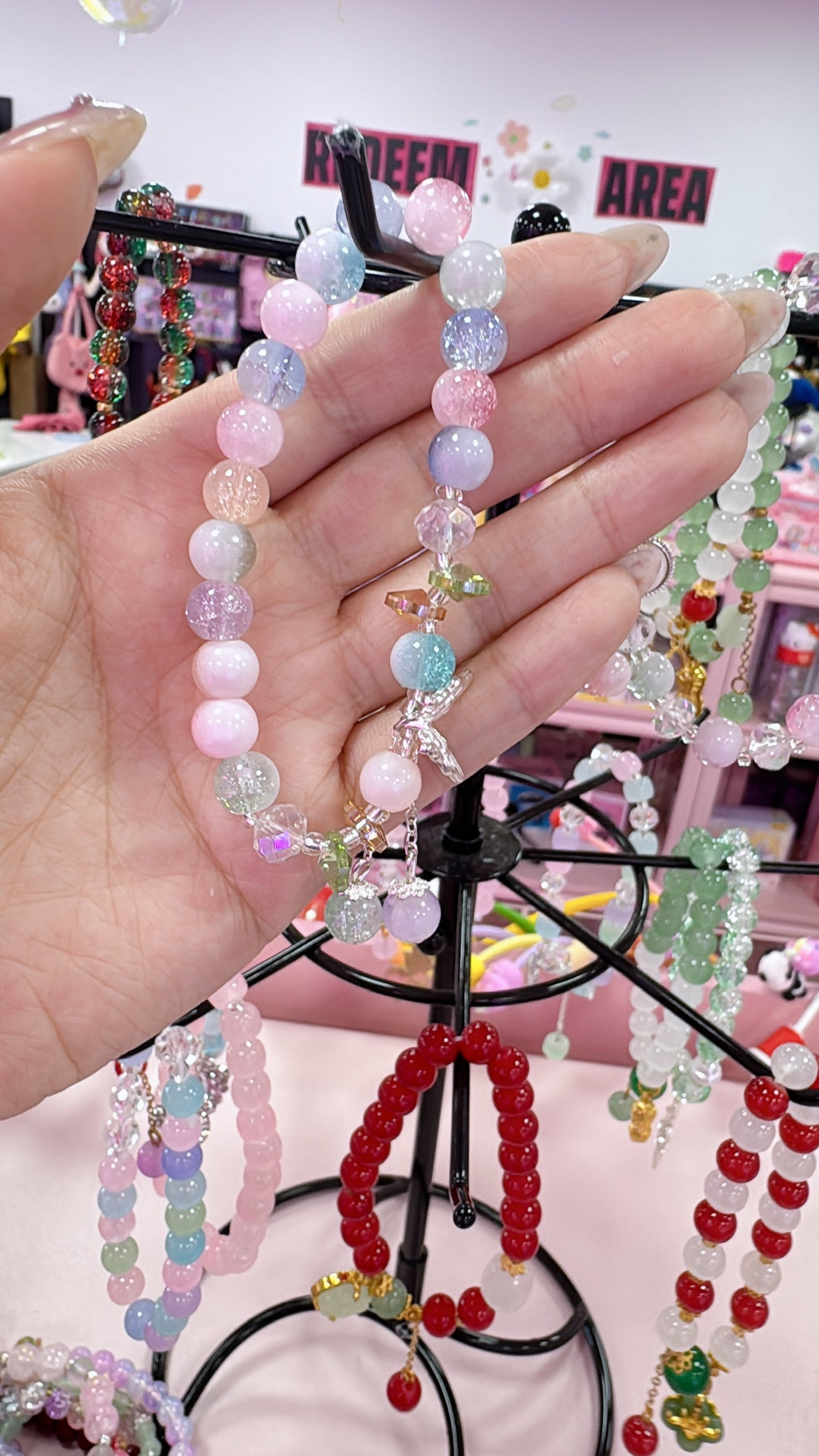 Kawaii Crystal Bead Bracelet