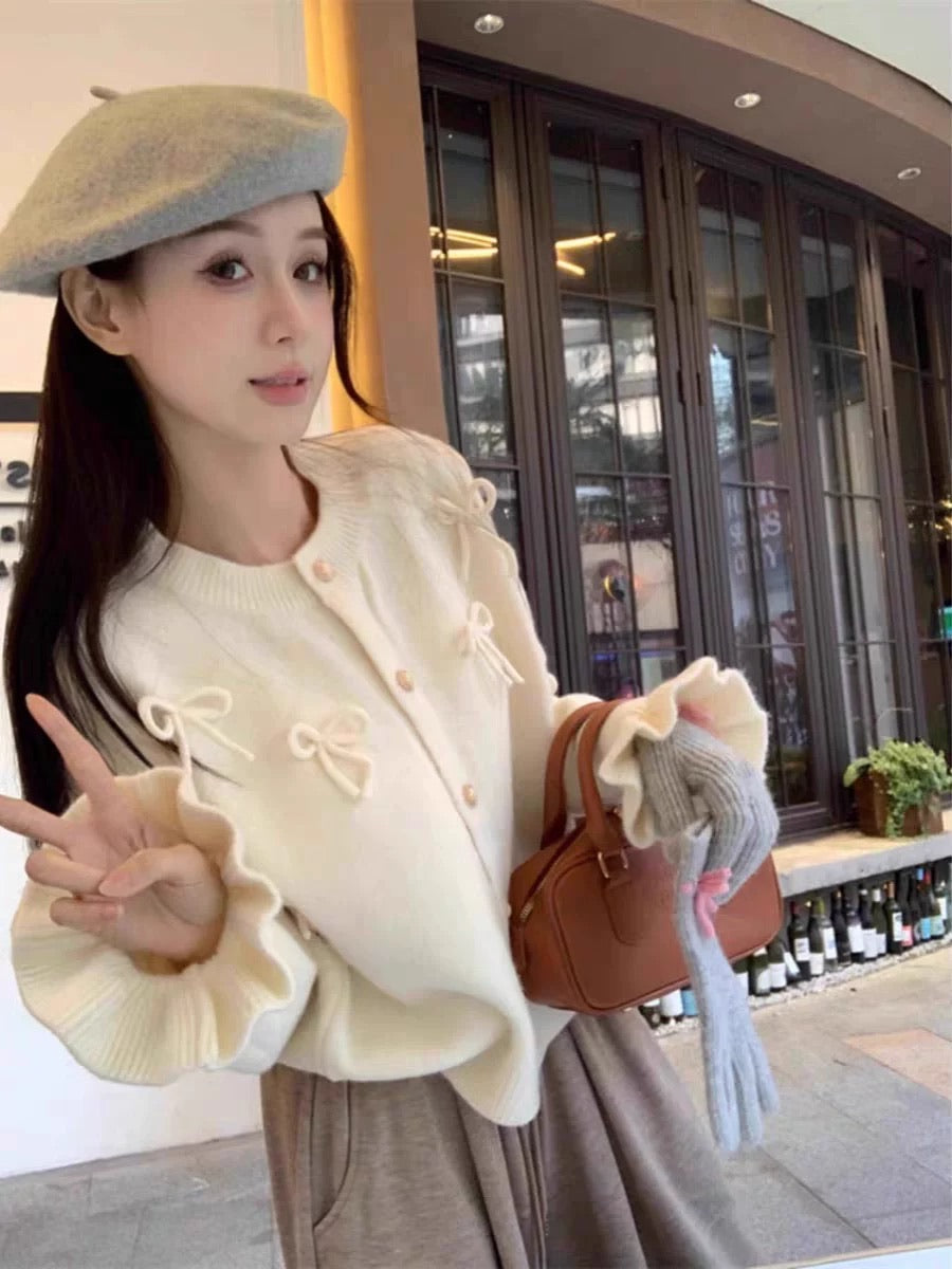 Mini Bow Spring Cardigan