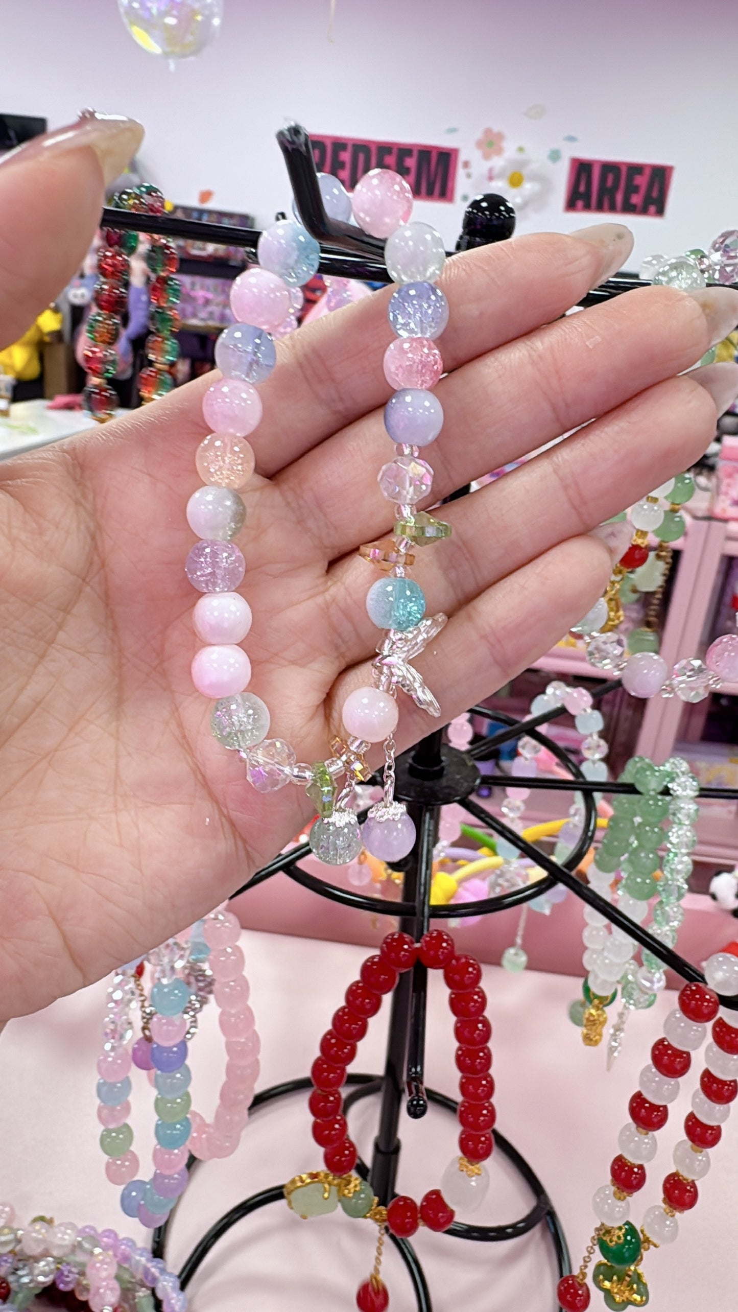 Kawaii Crystal Bead Bracelet