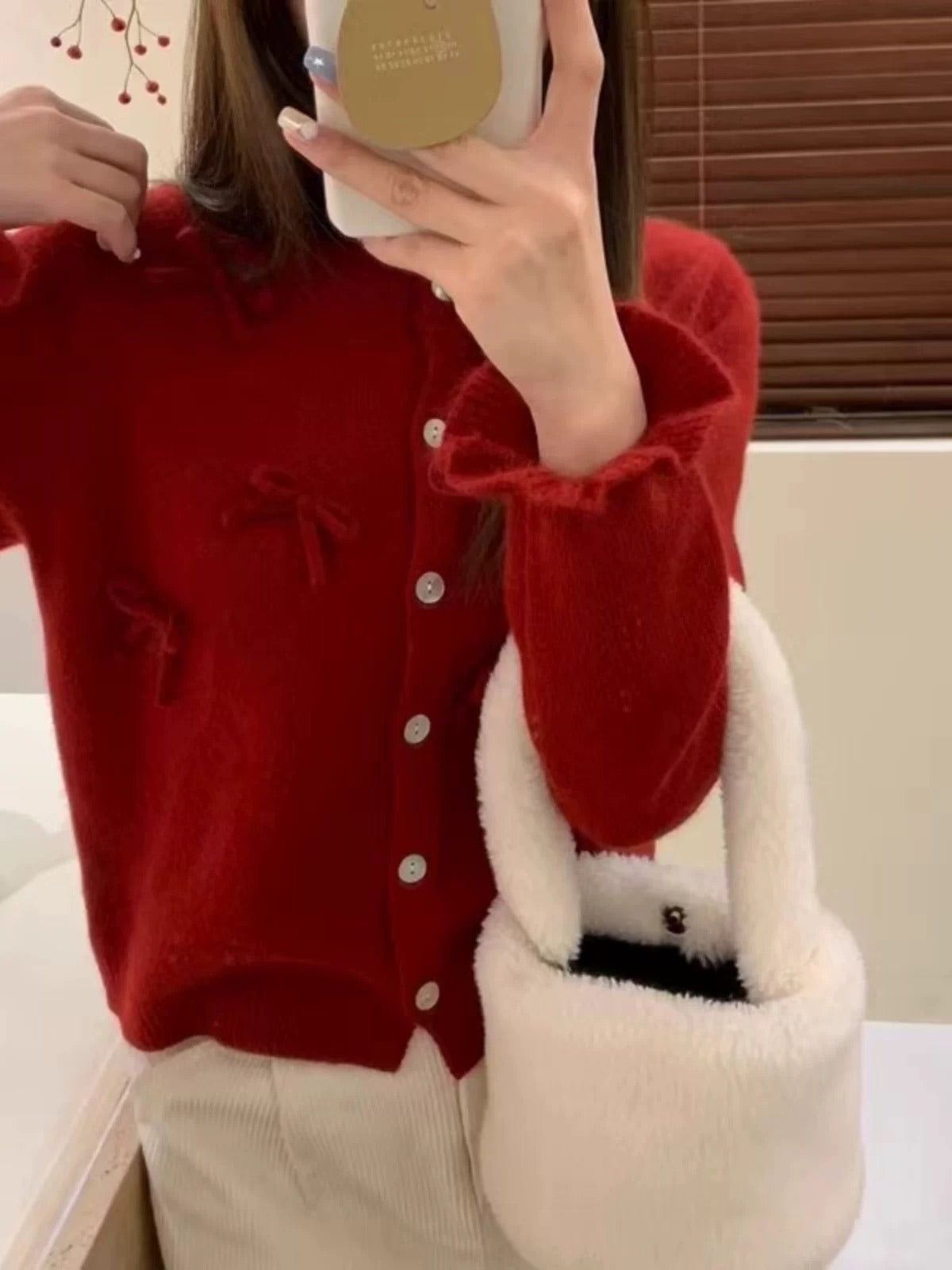 Mini Bow Spring Cardigan