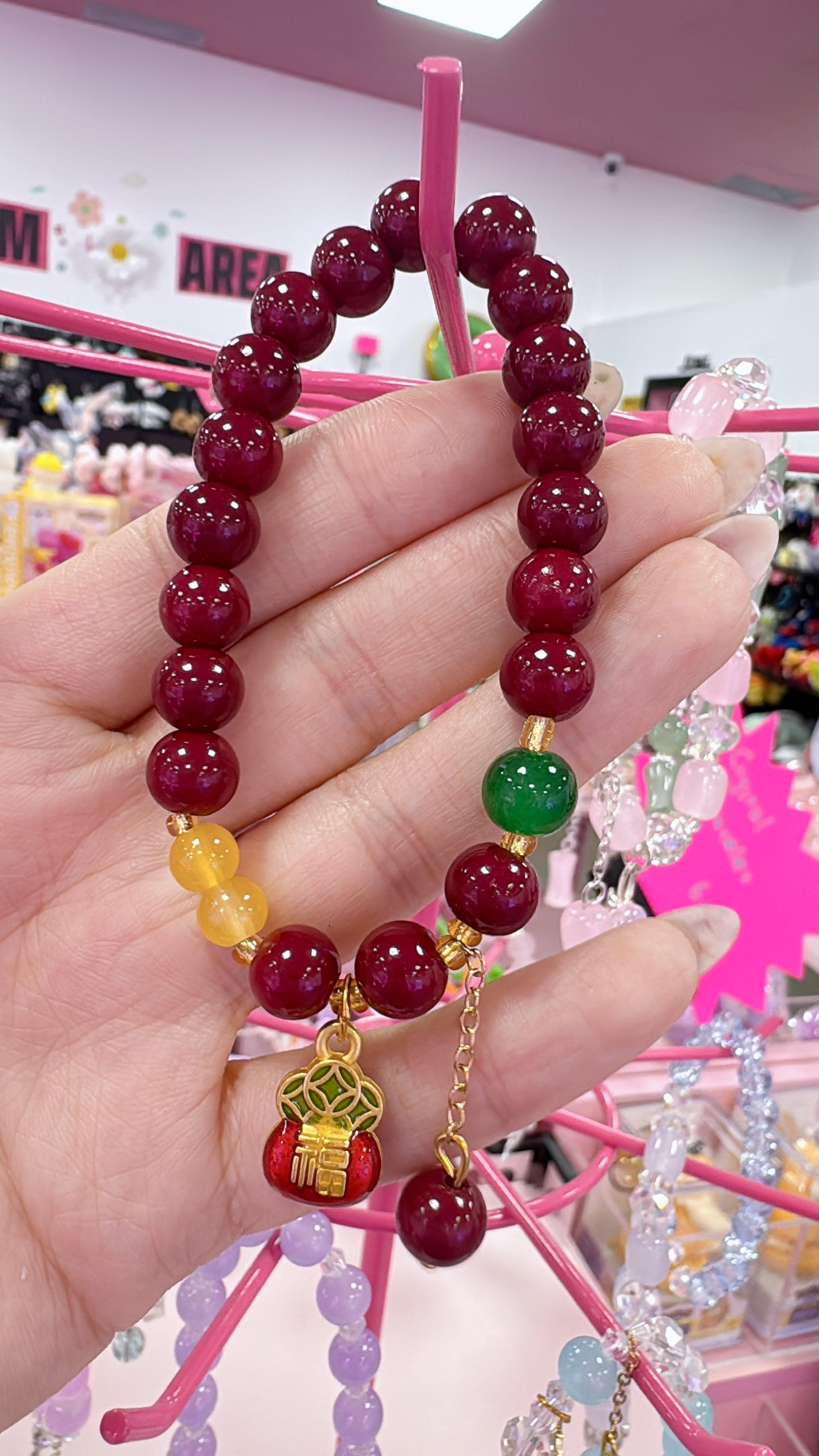 Kawaii Crystal Bead Bracelet